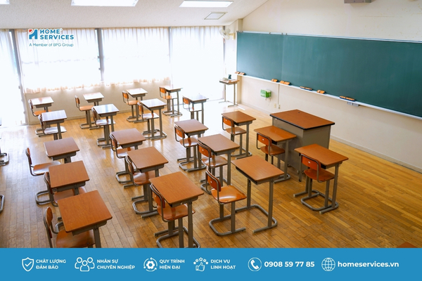 Dịch vụ vệ sinh trường học trọn gói chuyên nghiệp