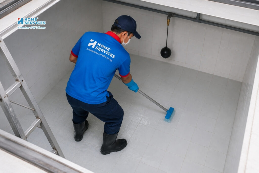 Quy trình vệ sinh bể nước ngầm
