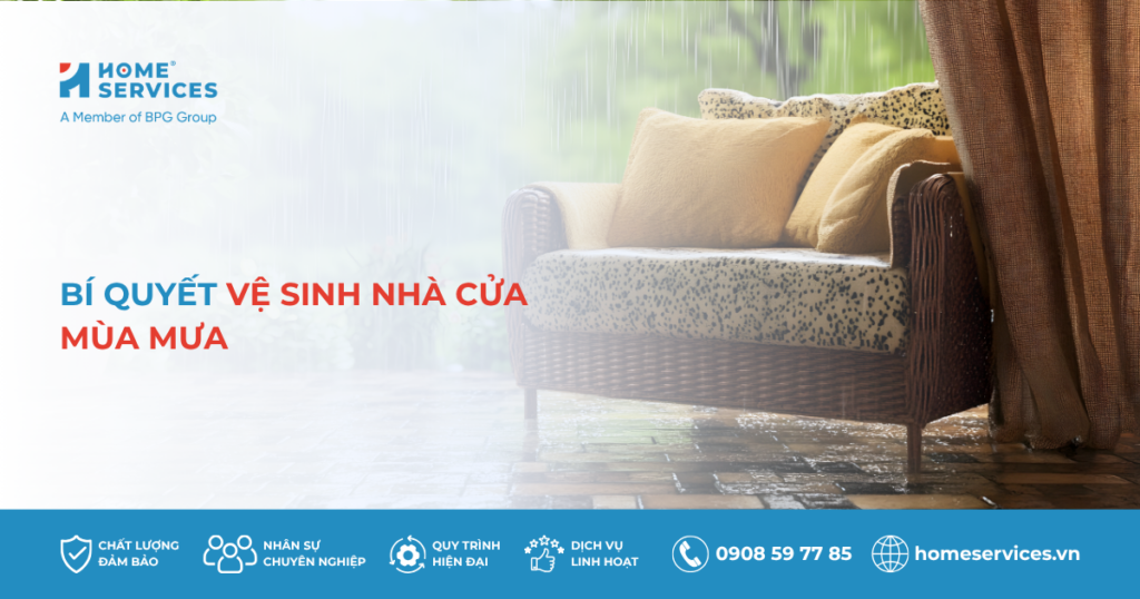 Bí quyết vệ sinh nhà cửa mùa mưa